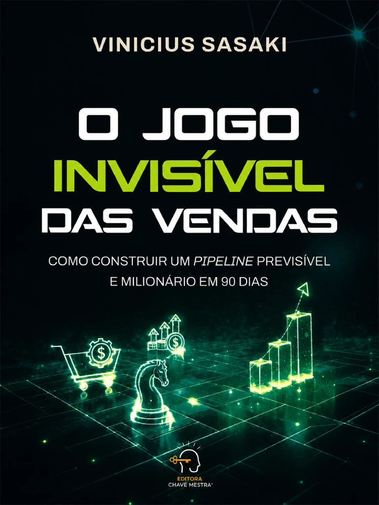 Capa do livro O Jogo Invisível das Vendas, de Vinicius Sasaki